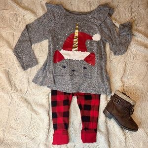 Cat & Jack Girls 4T Christmas Sweater. Never worn. Non smoking home